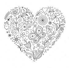 Editor may 11, 2019 no comments. Heart Zentangle Coloring Page Coloring Pages Flower Drawing Design Embroidery Hearts
