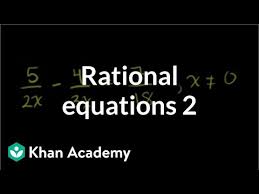 Solving Rational Equations 2