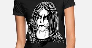 black metal makeup women s t shirt