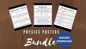 3 Physics Posters Bundle Set