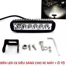 Đèn trợ sáng xe máy ô tô C6 loại tốt siêu sáng , den led thanh C6