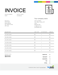 Billing Invoice Template Free Download Send In Minutes