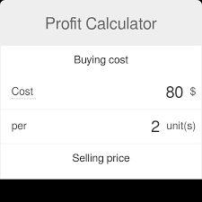 profit calculator definition formula