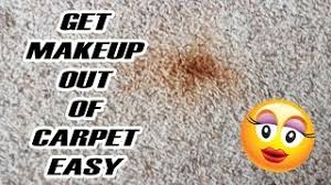 get foundation out of carpet with this