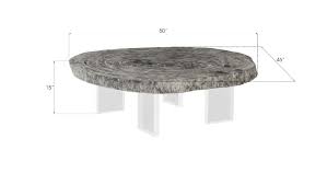 Floating Round Gray Coffee Table