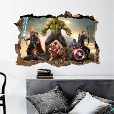 Cartoon Avengers Wall Stickers