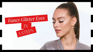 festive glitter eye makeup tutorial