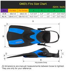 Omid Dive Fins Open Heel Flippers With Easy Adjustable