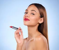 beauty makeup and red lipstick
