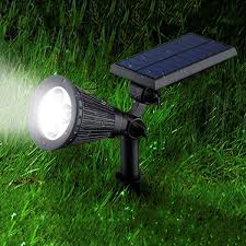 outdoor spotlight solar lawn light with