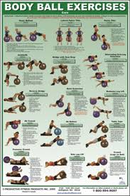Weight Training Posters Exercise Stability Ball Exercises