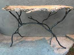Forged Iron Branch Console Table Base