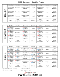 p90x schedule smart fitness