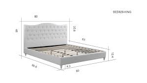 lily upholstered platform bed white