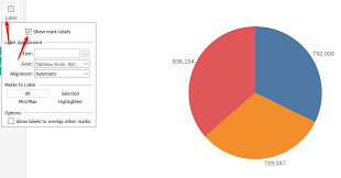 a pie chart in tableau