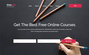 Webuni Free Bootstrap 4 Html5 Online Courses Education Website Template