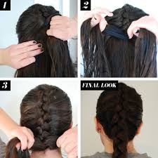 This hairdo starts with creating a straight hair parting on the same line as your nose. Reverse French Braid Hair How To Braid Tutorials