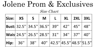 Jolene Size Chart Xs 3xl At Josh And Jazz In