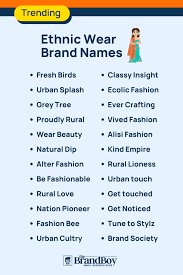 695 ethnic wear brand names ideas with
