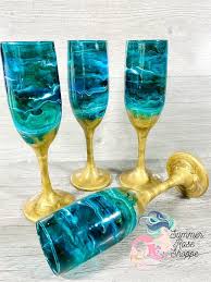 Glass Beach Ocean Themed Champagne