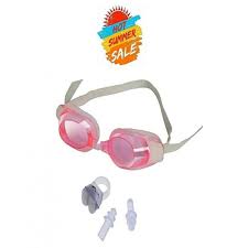 Swimming Goggle Silicone Ear Plugs Nose Clip Kids Set
