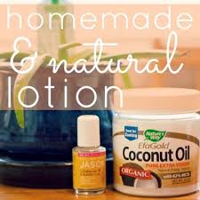 handmade natural coconut oil lotion