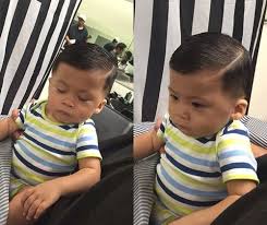 The not too short or long hairstyle with the neat and tidy look. 20 Sute Baby Boy Haircuts