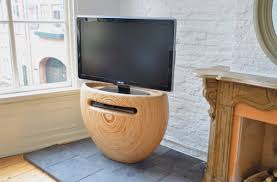 Wooden Tv Stands With Stylish Rounded