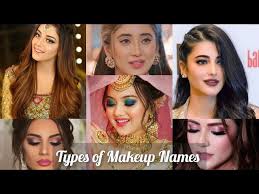 diffe types of makeup with name