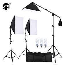 Photography Studio Softbox Lighting Kit Arm For Video Youtube Continuous Lighting Professional Lighting Set Photo Studio Photo Studio Accessories Aliexpress