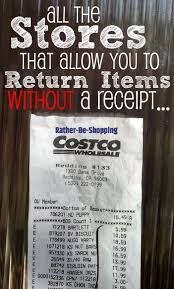 return items without a receipt