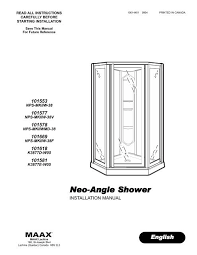 neo angle shower
