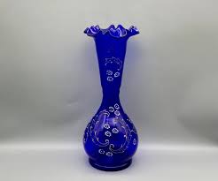 Antique Victorian Cobalt Blue Glass