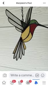 Hummingbird Tattoo Stained Glass Stain