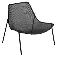 emu round lounge chair black finnish