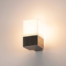 slv square led outdoor wall light