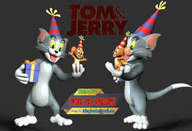 tom and jerry 3d print model by bon