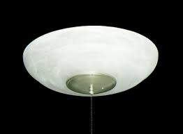 ceiling fan large gl bowl light in
