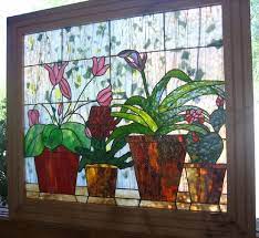Window Garden Panel Stained Glass
