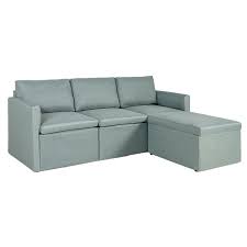 costway convertible sectional sofa l shaped couch w reversible chaise green