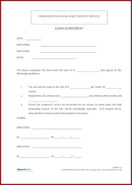 Financial Loan Agreement Template Templates Free Sample