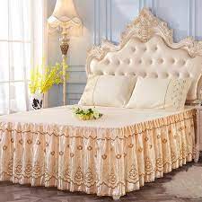 double bed skirt lace bed skirt set