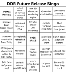 Ddr Future Release Bingo A Chart New 3d Quest Like