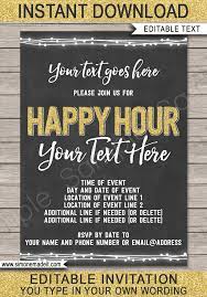 happy hour invitation template