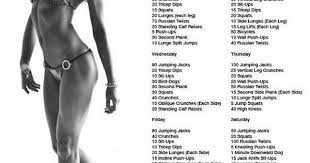 30 Day Burpee Challenge Fitness Workout Chart Whos In