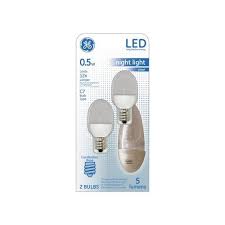 Ge Ge Led 4 Watt Eq 2 In C7 Soft White Night Light 2 Pack In The Specialty Light Bulbs Department At Lowes Com
