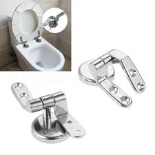 Zinc Alloy Toilet Seat Hinges Silver
