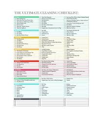 House Cleaning Checklist Template House Cleaning Checklist