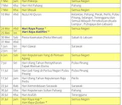Kalendar kuda 2020 malaysia tarikh cuti umum. Takwim Cuti Sekolah 2020 Senarai Cuti Umum Dan Cuti Perayaan Di Malaysia
