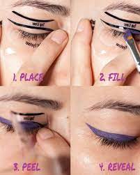 eyeliner stencil for eye shadow guide